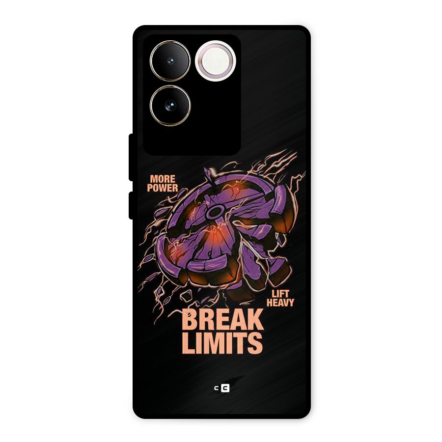 Break Limits Metal Back Case for Vivo T2 Pro
