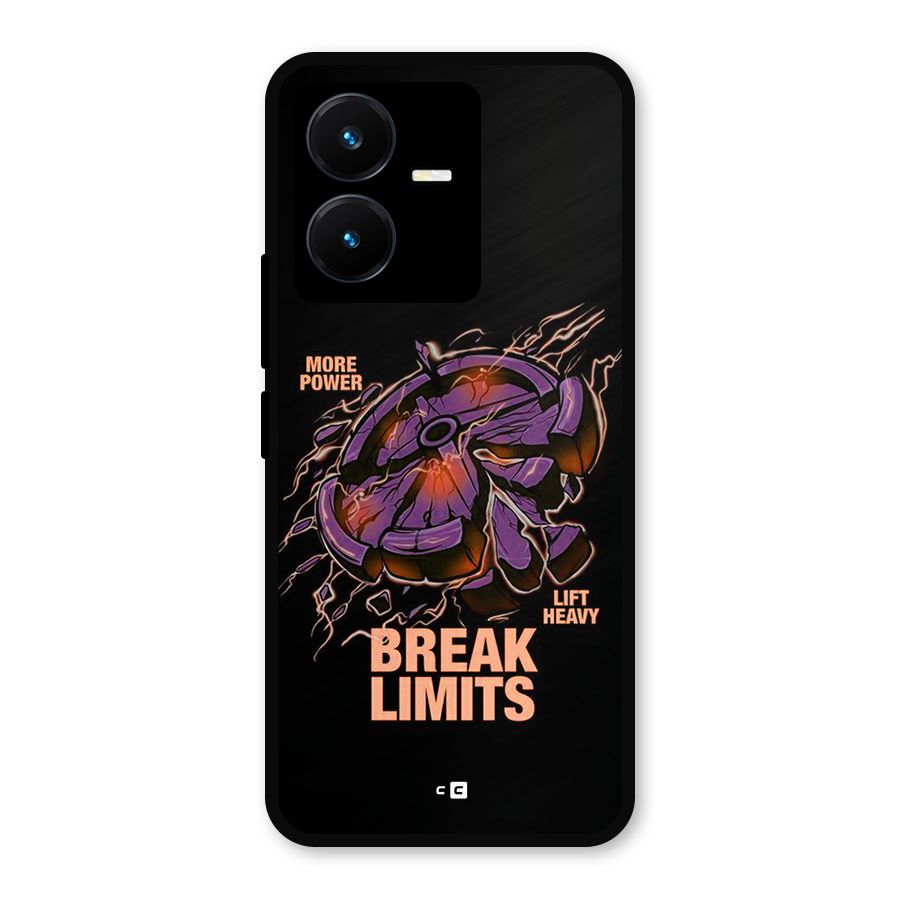 Break Limits Metal Back Case for Vivo Y22s