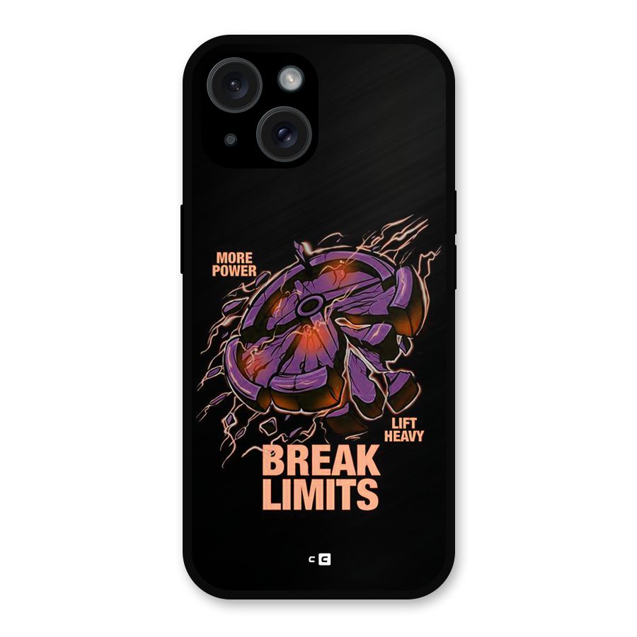 Break Limits Metal Back Case for iPhone 15