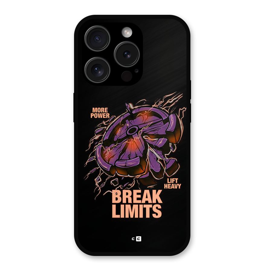 Break Limits Metal Back Case for iPhone 15 Pro