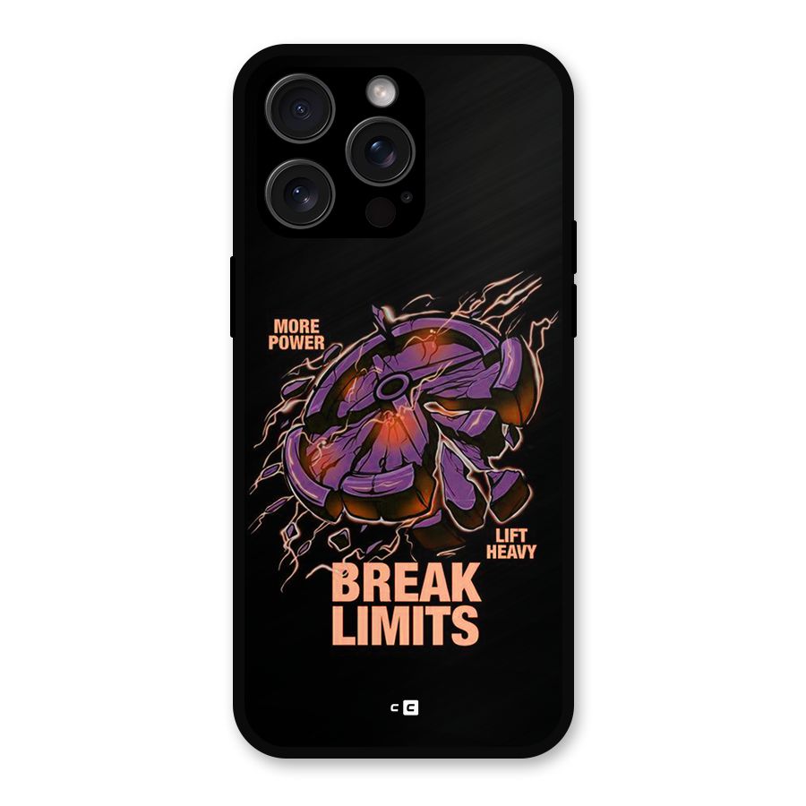 Break Limits Metal Back Case for iPhone 15 Pro Max