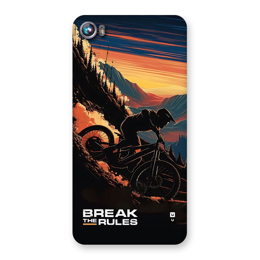 Break The Rules Back Case for Canvas Fire 4 (A107)