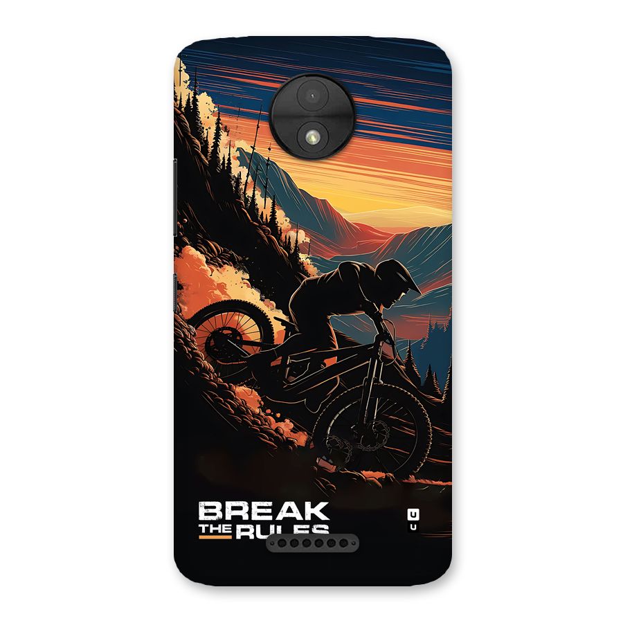 Break The Rules Back Case for Moto C