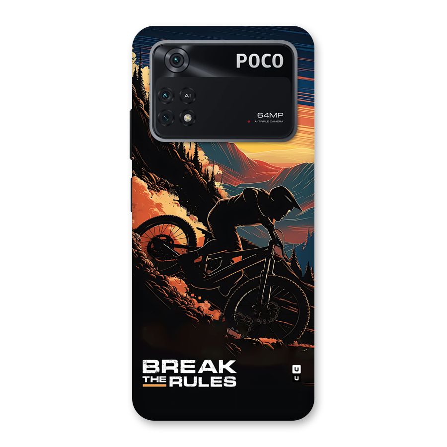 Break The Rules Back Case for Poco M4 Pro 4G
