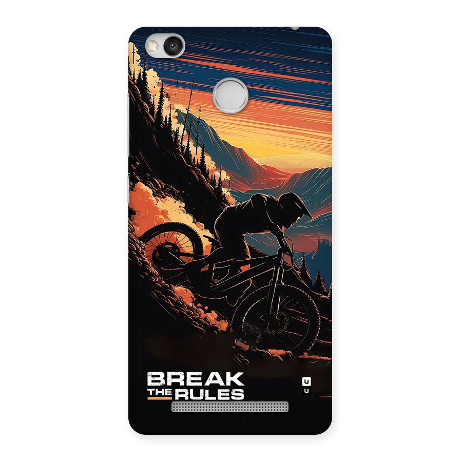 Break The Rules Back Case for Redmi 3S Prime