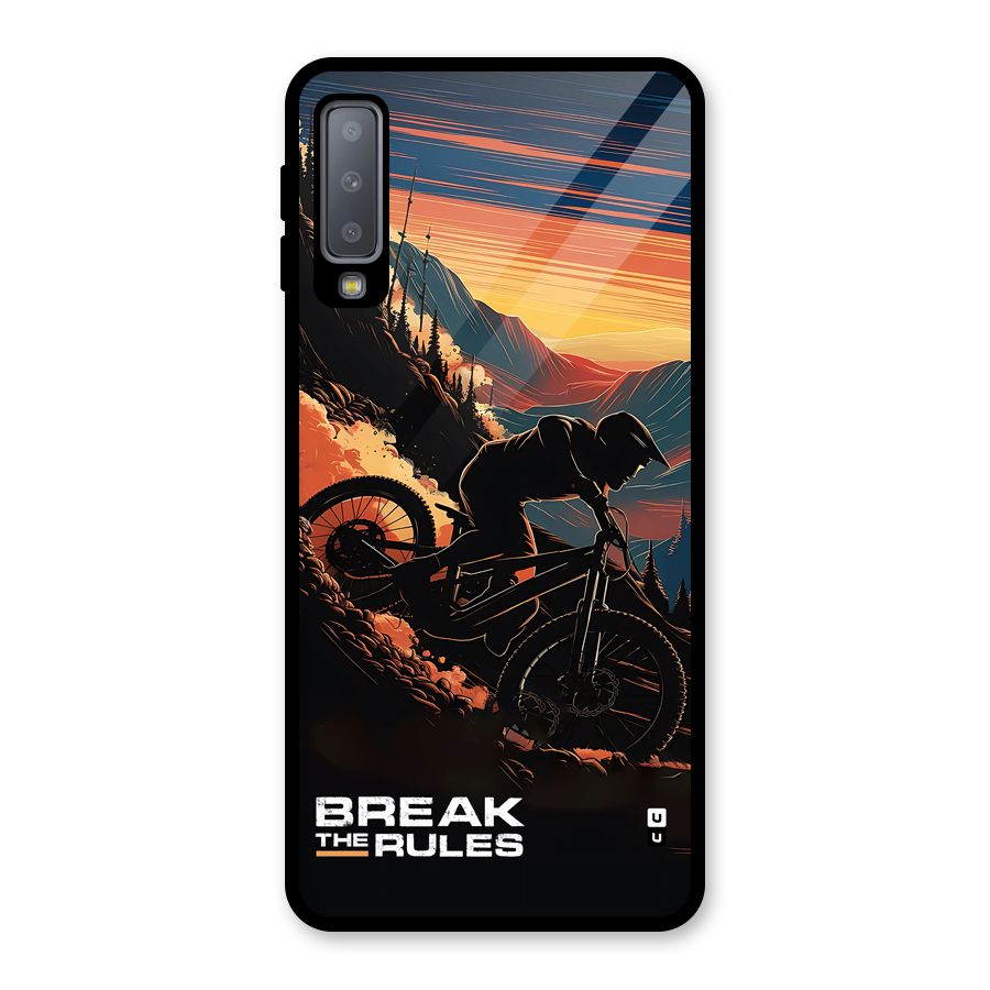 Break The Rules Glass Back Case for Galaxy A7 (2018)
