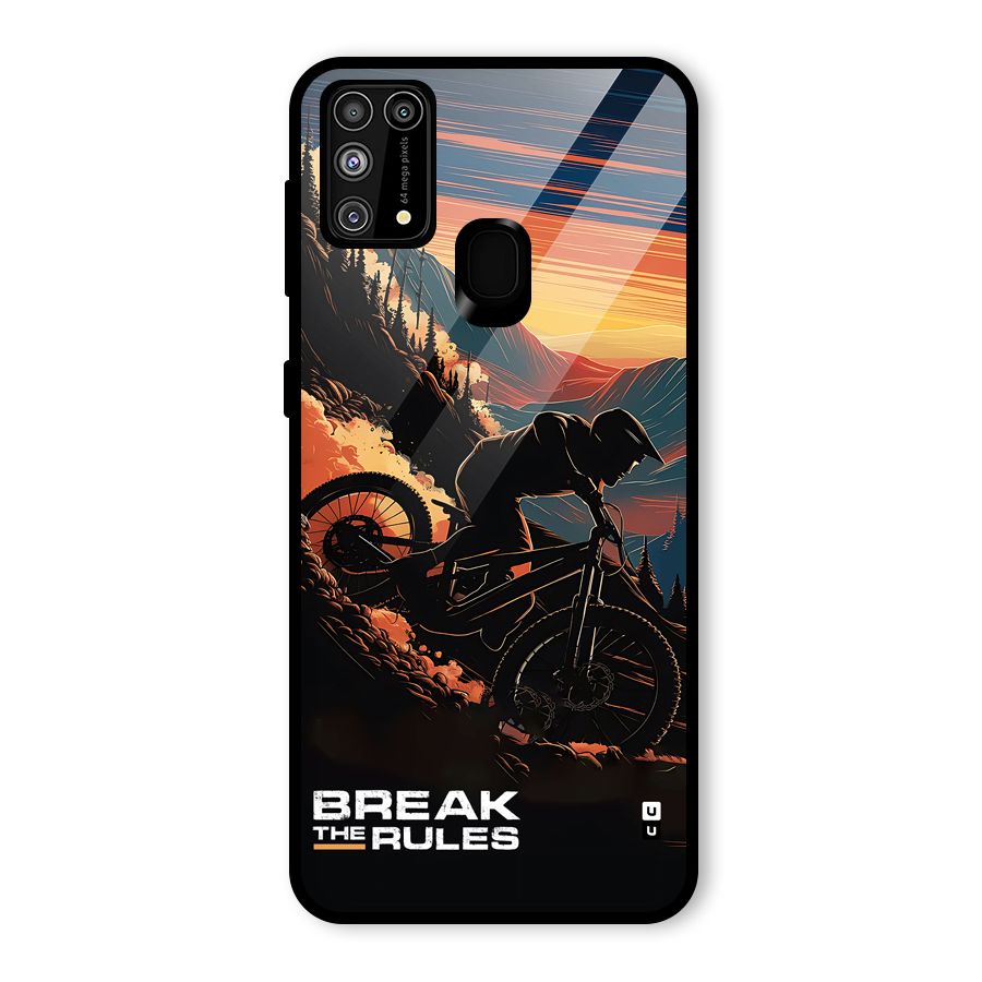Break The Rules Glass Back Case for Galaxy F41