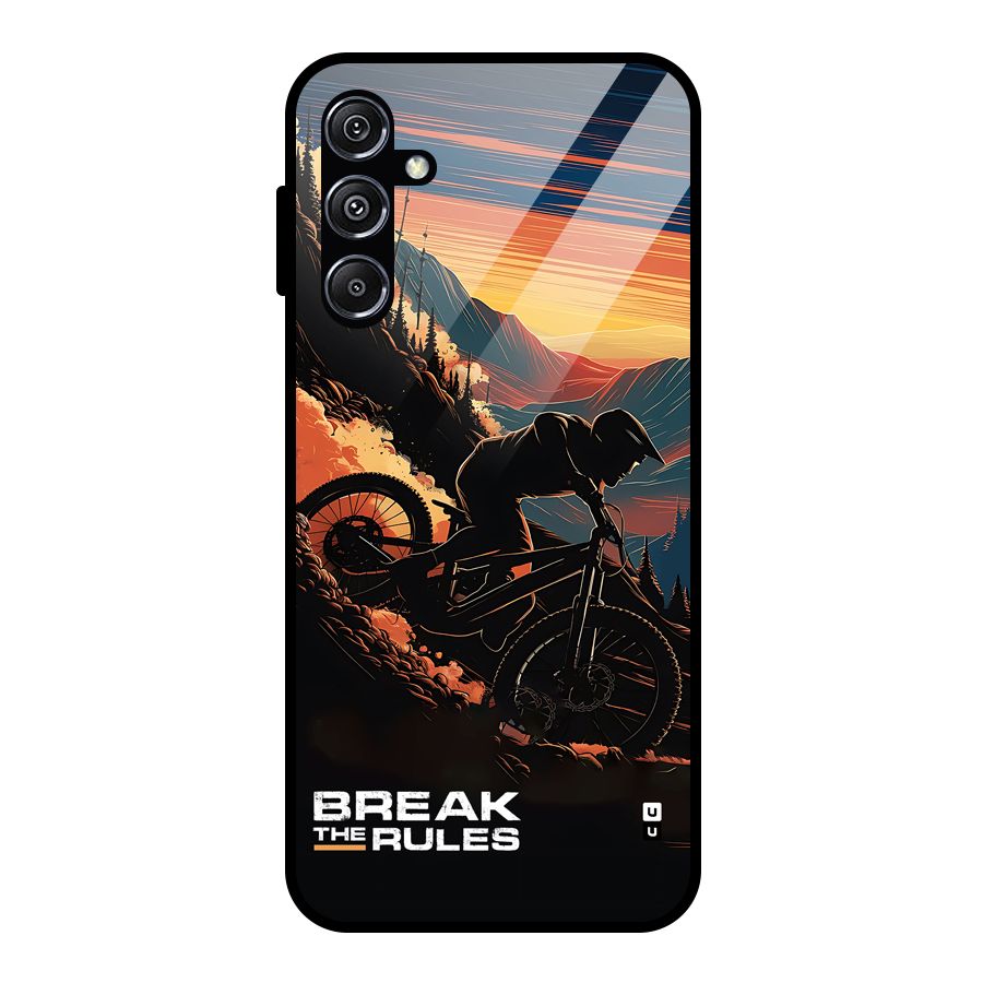 Break The Rules Glass Back Case for Galaxy M34 5G