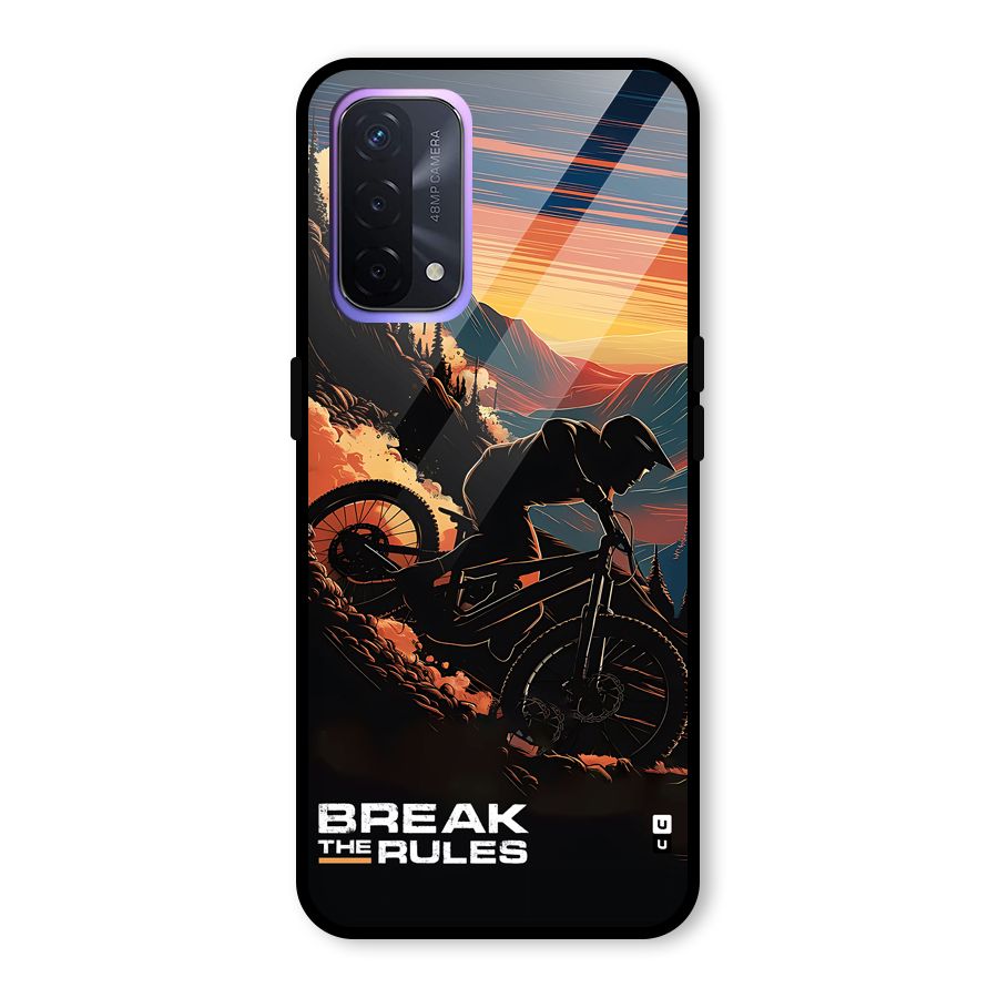 Break The Rules Glass Back Case for Oppo A74 5G