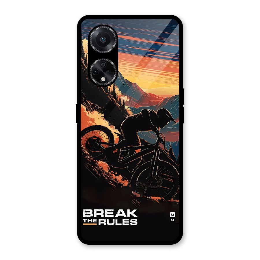 Break The Rules Glass Back Case for Oppo F23