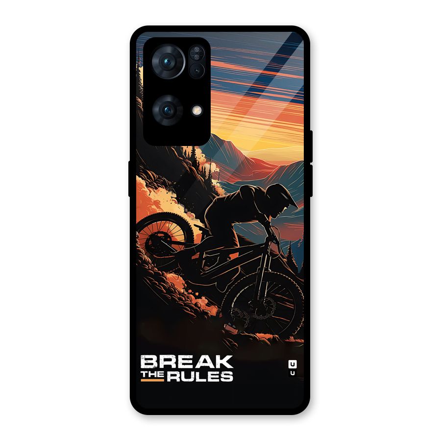 Break The Rules Glass Back Case for Oppo Reno7 Pro 5G