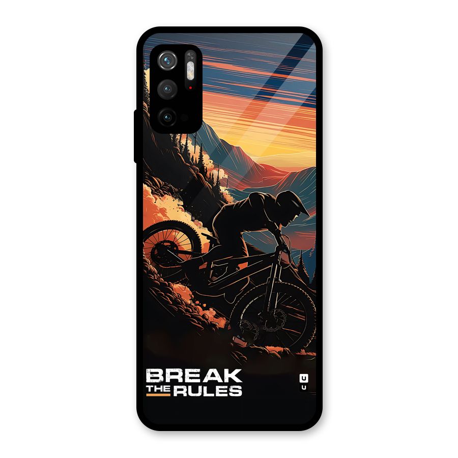 Break The Rules Glass Back Case for Poco M3 Pro 5G