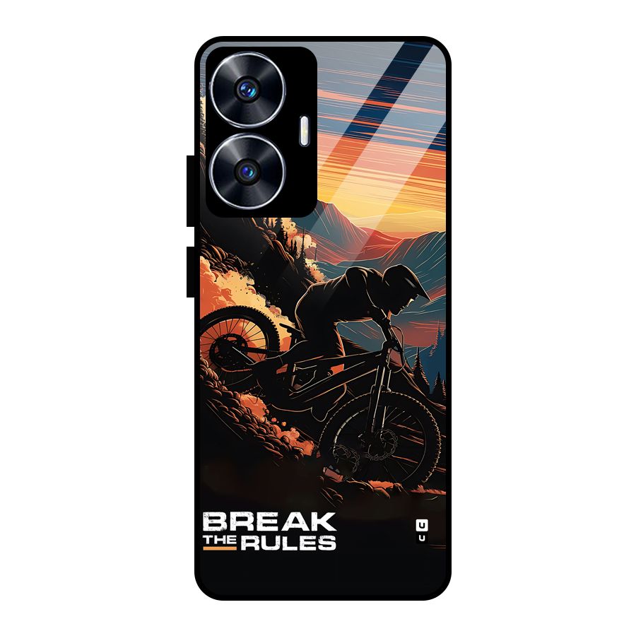 Break The Rules Glass Back Case for Realme Narzo N55
