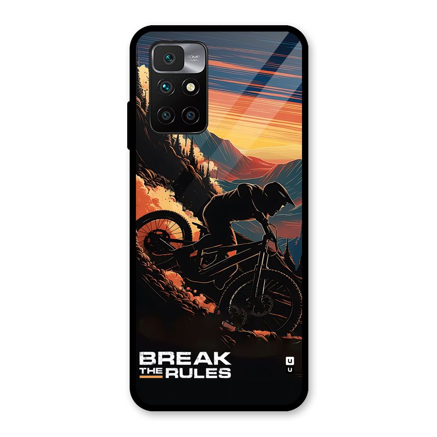 Break The Rules Glass Back Case for Redmi 10 Prime