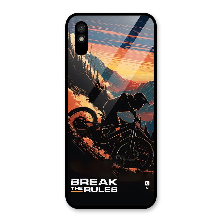 Break The Rules Glass Back Case for Redmi 9A