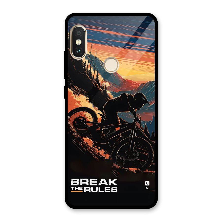 Break The Rules Glass Back Case for Redmi Note 5 Pro