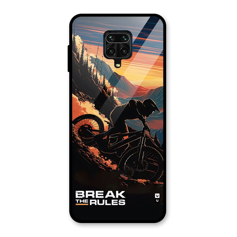 Break The Rules Glass Back Case for Redmi Note 9 Pro