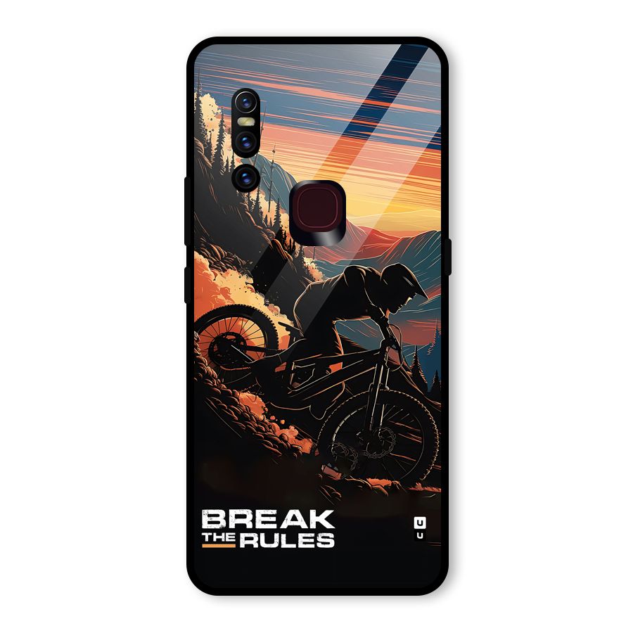 Break The Rules Glass Back Case for Vivo V15
