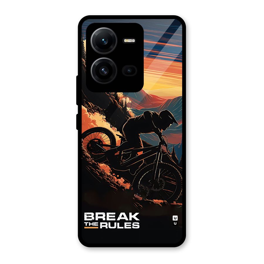 Break The Rules Glass Back Case for Vivo V25