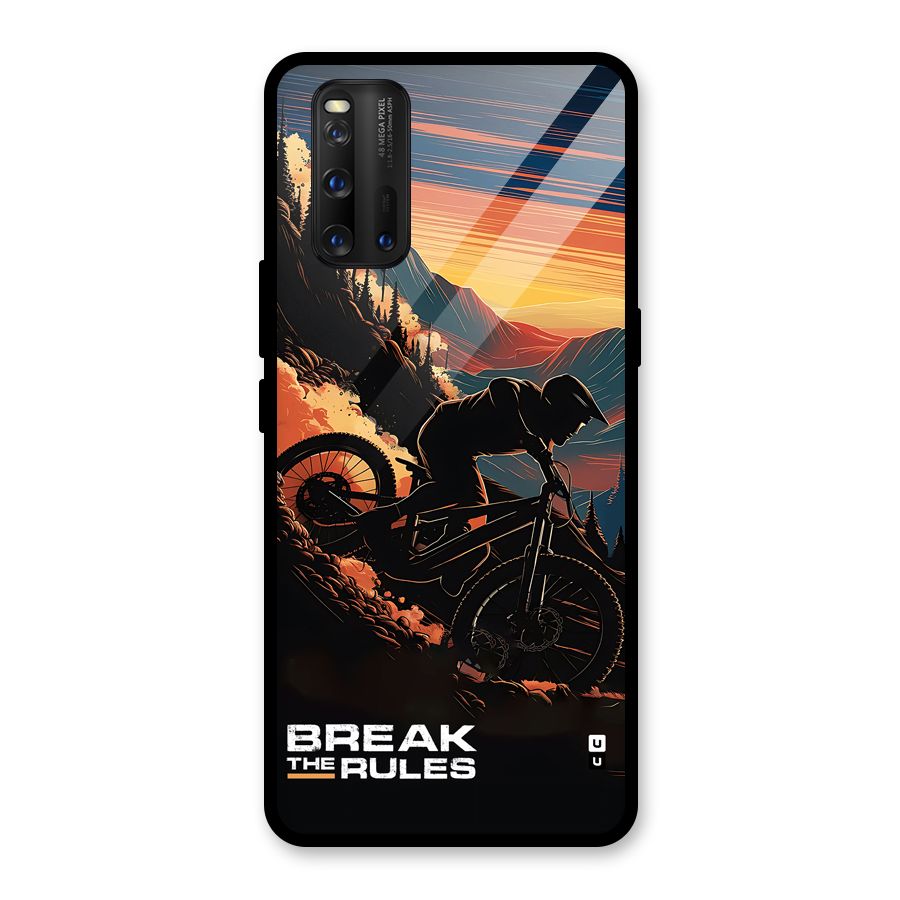 Break The Rules Glass Back Case for Vivo iQOO 3