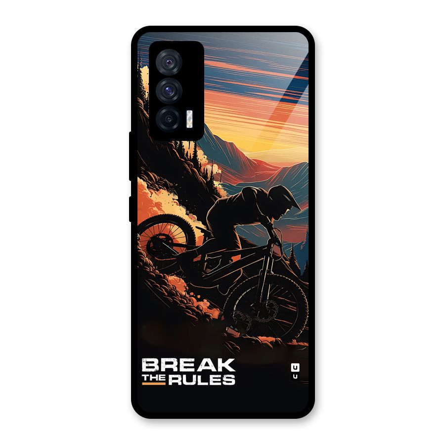 Break The Rules Glass Back Case for Vivo iQOO 7 5G