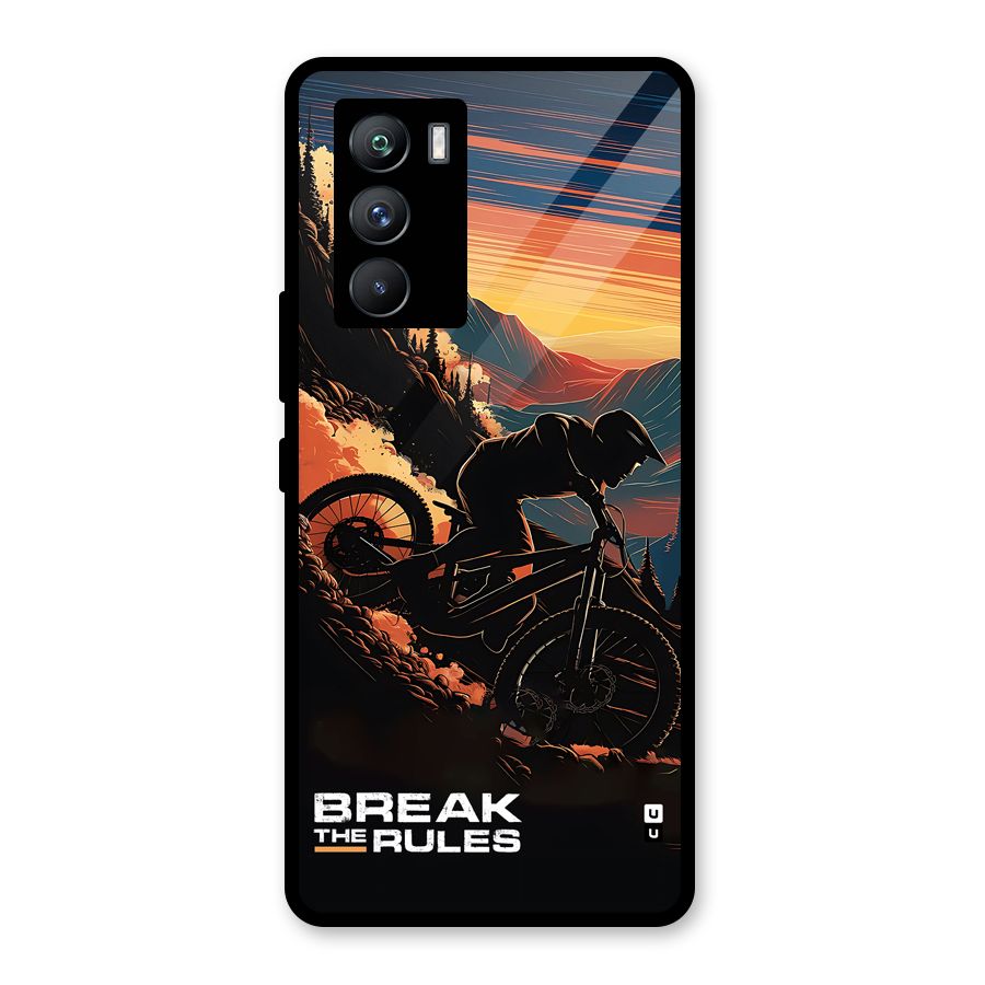 Break The Rules Glass Back Case for Vivo iQOO 9 SE
