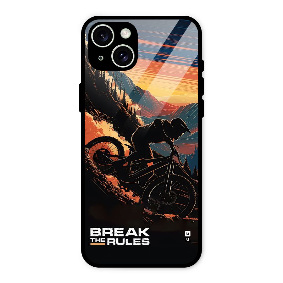 Break The Rules Glass Back Case for iPhone 15 Plus