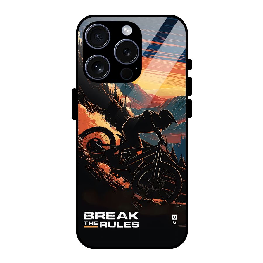 Break The Rules Glass Back Case for iPhone 15 Pro
