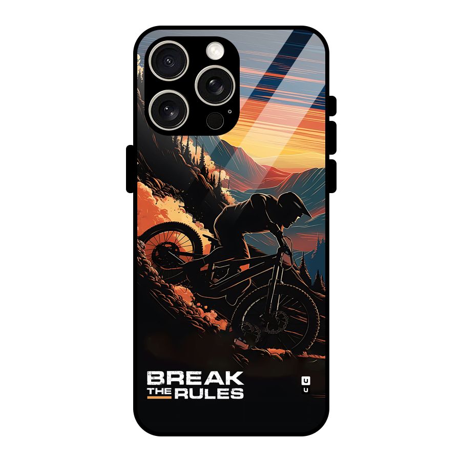 Break The Rules Glass Back Case for iPhone 15 Pro Max