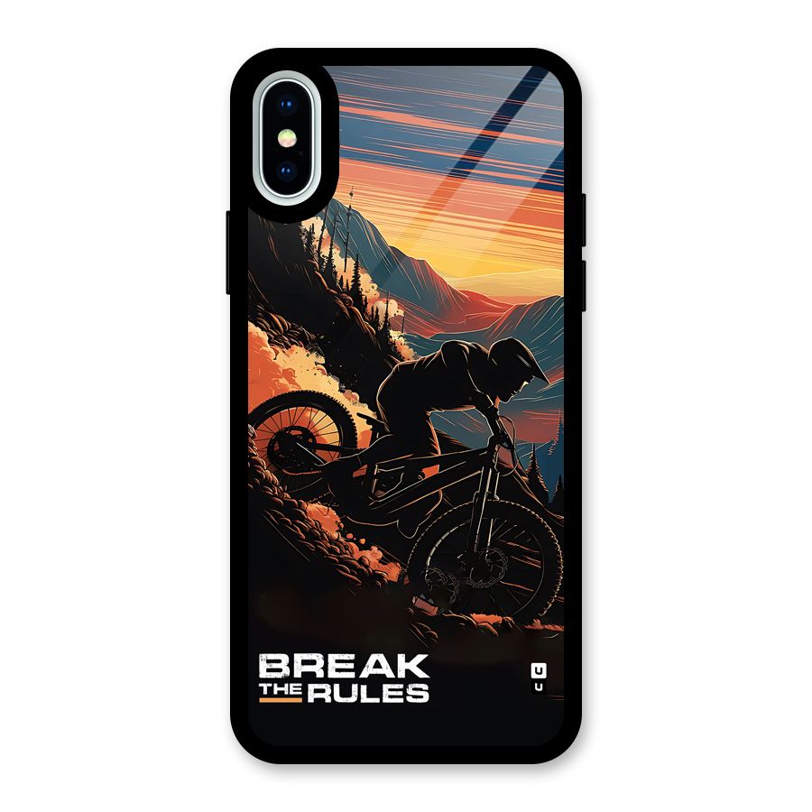 Break The Rules Glass Back Case for iPhone XS