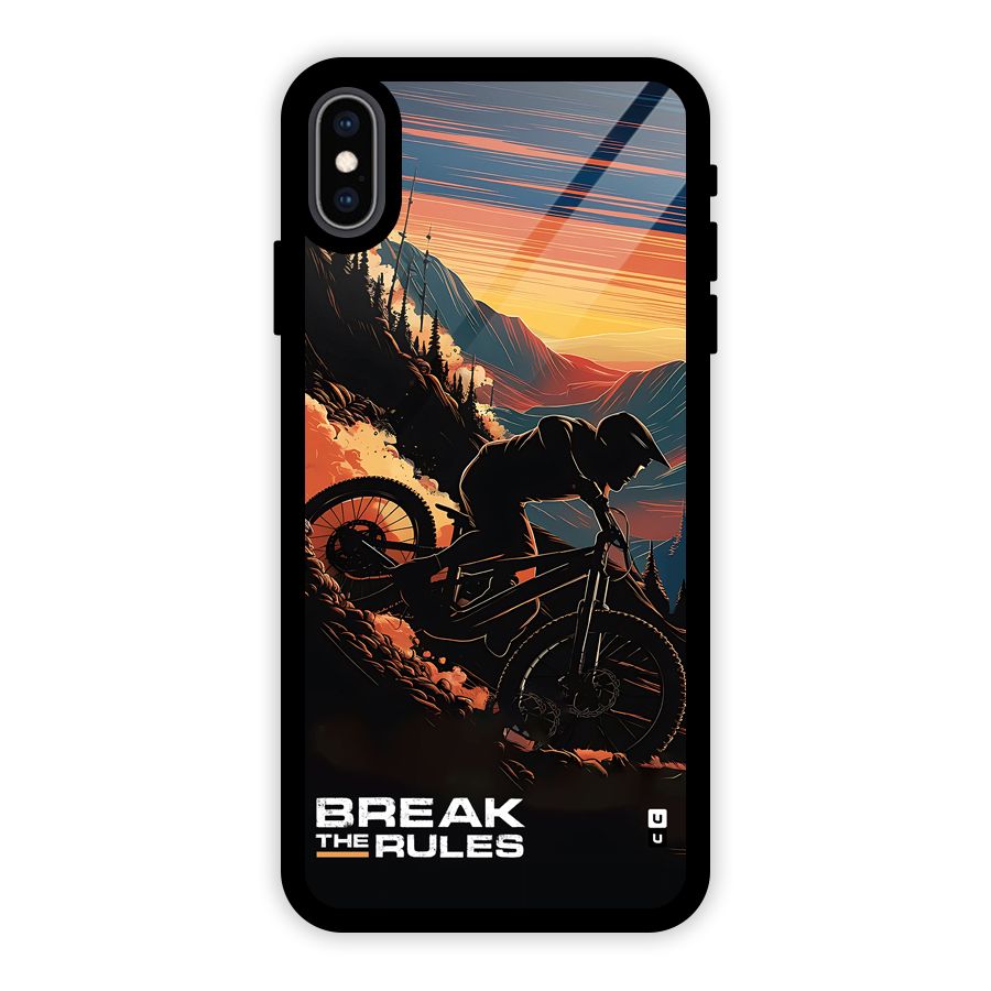 Break The Rules Glass Back Case for iPhone XS Max