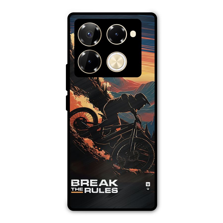 Break The Rules Metal Back Case for Infinix Note 40 Pro