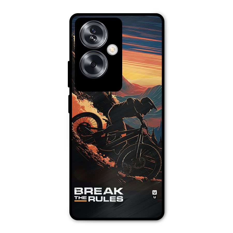 Break The Rules Metal Back Case for Oppo A79 5G