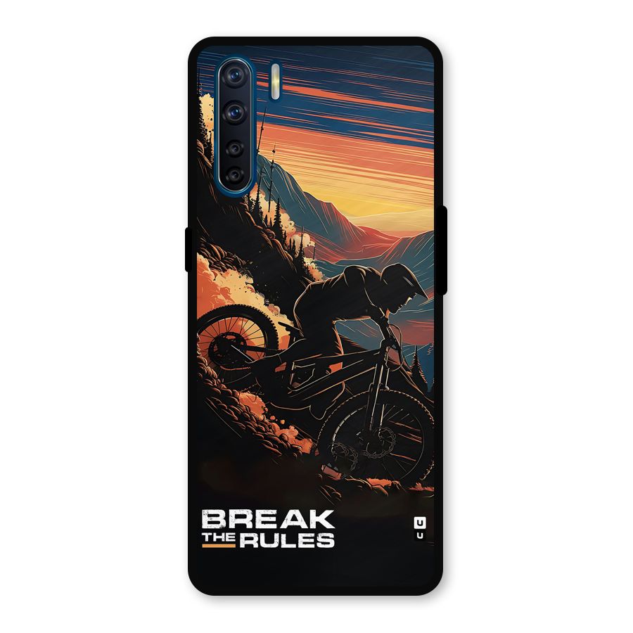 Break The Rules Metal Back Case for Oppo F15