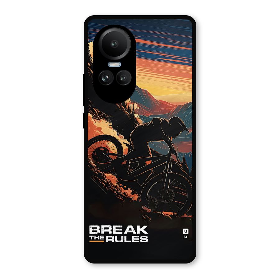 Break The Rules Metal Back Case for Oppo Reno10 Pro