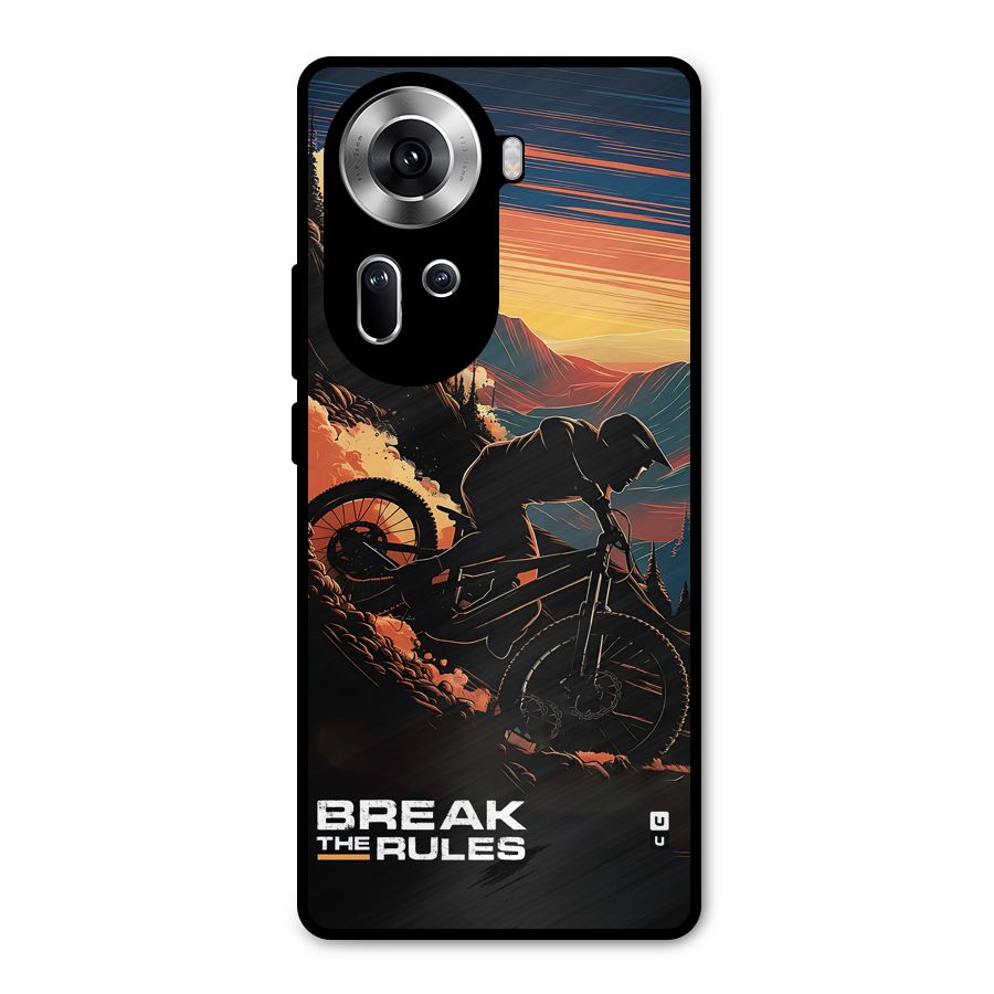 Break The Rules Metal Back Case for Oppo Reno11 5G
