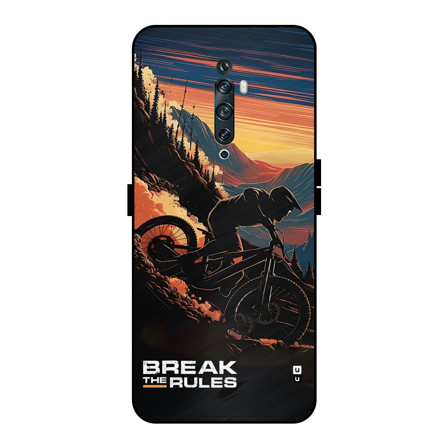 Break The Rules Metal Back Case for Oppo Reno2 Z