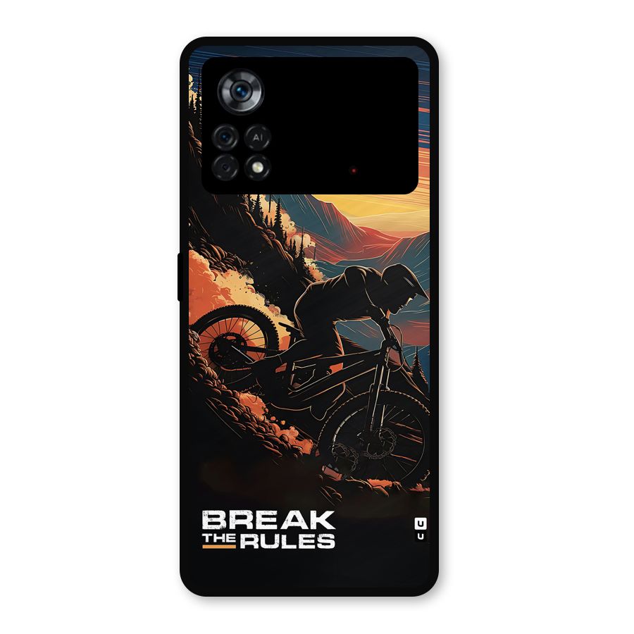 Break The Rules Metal Back Case for Poco X4 Pro 5G