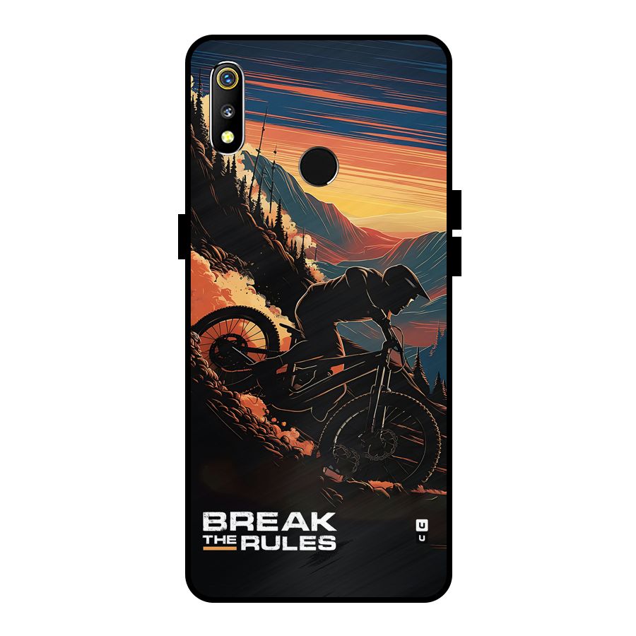 Break The Rules Metal Back Case for Realme 3