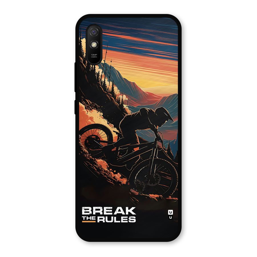 Break The Rules Metal Back Case for Redmi 9a