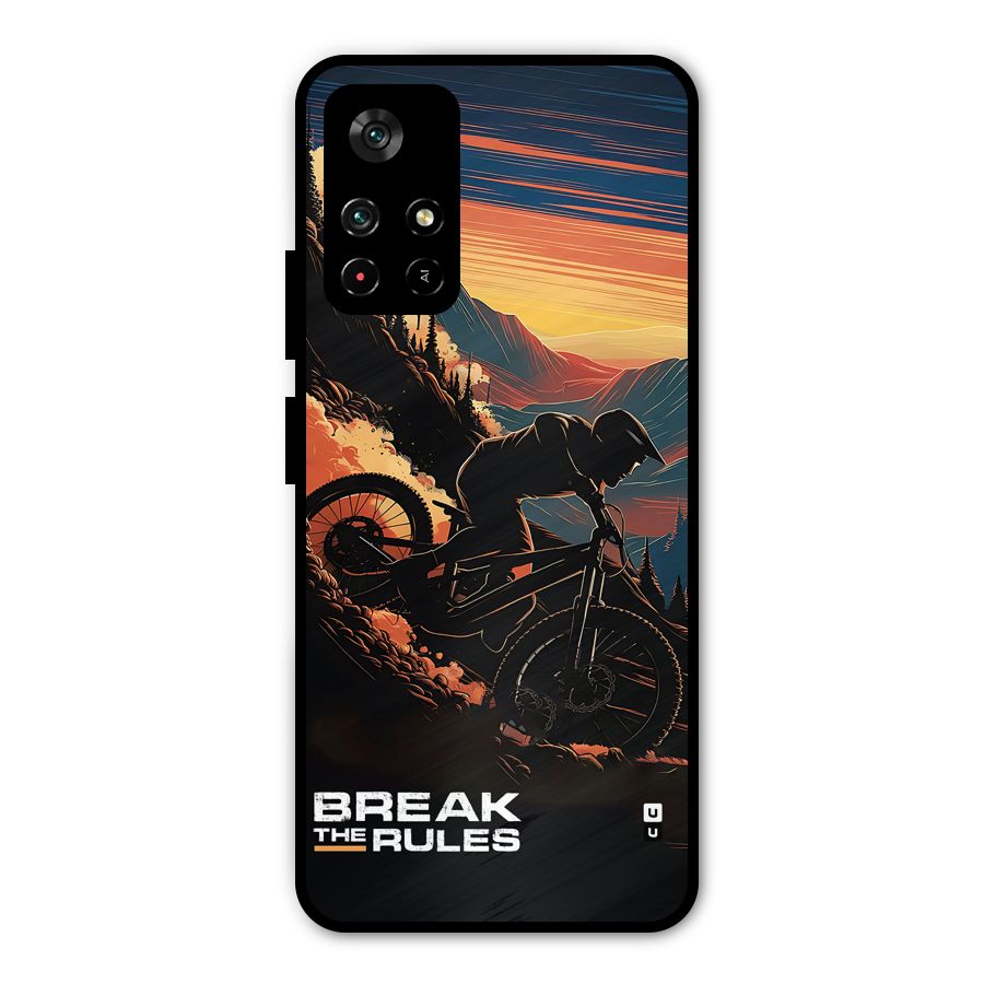 Break The Rules Metal Back Case for Redmi Note 11T 5G