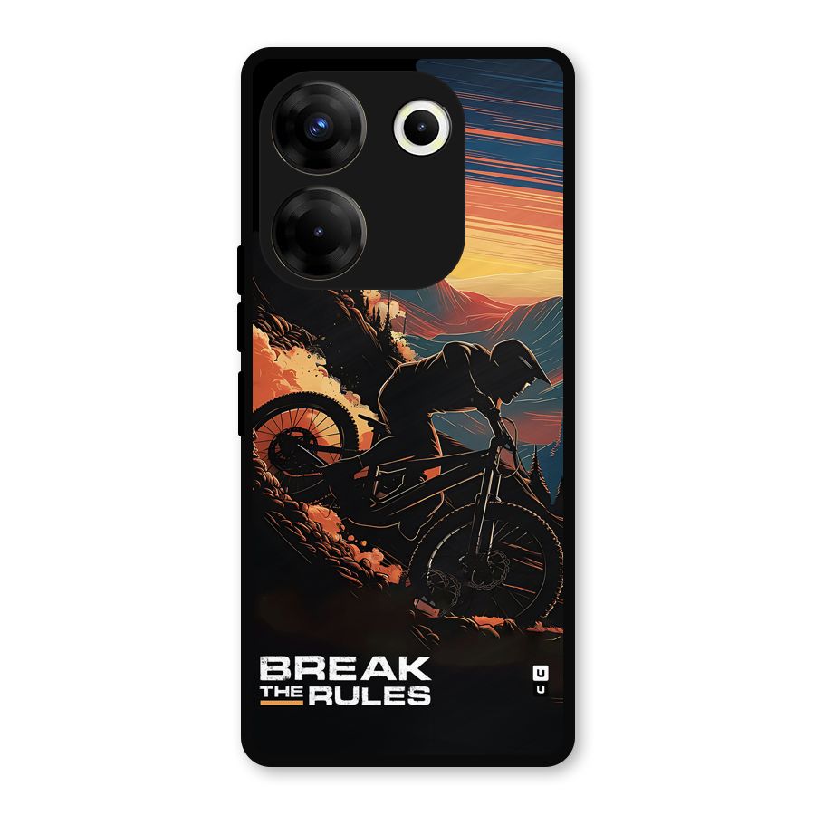 Break The Rules Metal Back Case for Tecno Camon 20 Pro