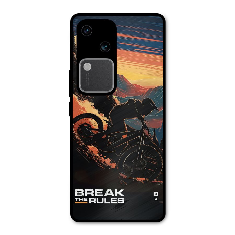 Break The Rules Metal Back Case for Vivo V30 Pro