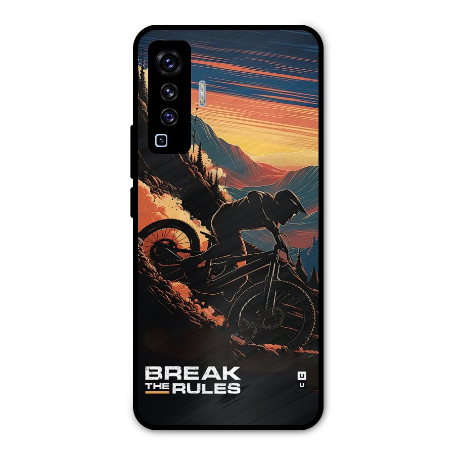Break The Rules Metal Back Case for Vivo X50