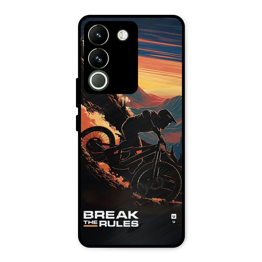 Break The Rules Metal Back Case for Vivo Y200