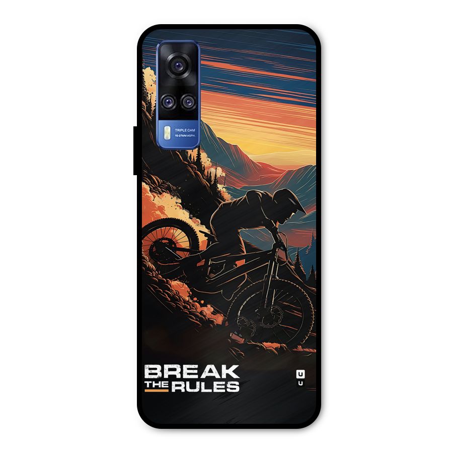 Break The Rules Metal Back Case for Vivo Y31