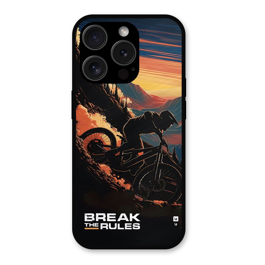Break The Rules Metal Back Case for iPhone 15 Pro