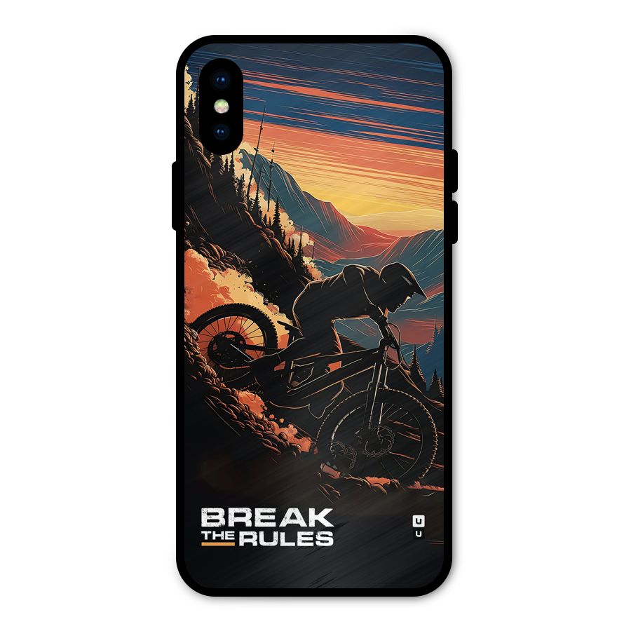 Break The Rules Metal Back Case for iPhone X