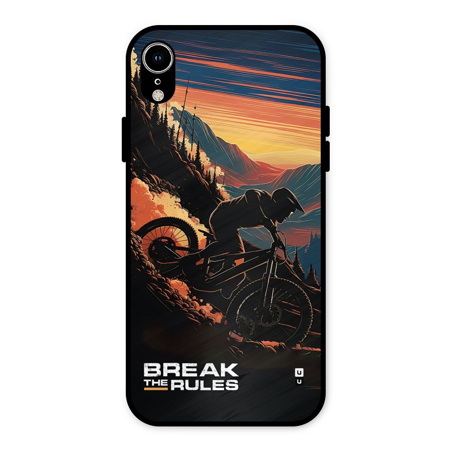 Break The Rules Metal Back Case for iPhone XR