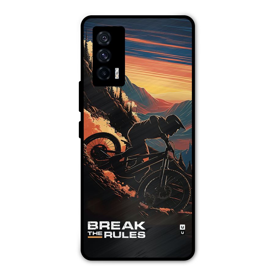 Break The Rules Metal Back Case for iQOO 7 5G